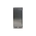 XO XOU15BCSFL 15" Undercounter Beverage Center with 66 Can Capacity, LED Lighting, Glass Shelves, Digital Temperature Control, Removable Wine Cradle, in Stainless Steel (Left Hinge)