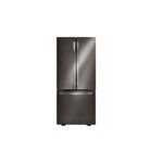 LG LFCS22520D 30" Freestanding French Door Refrigerator with 21.8 cu. ft. Capacity, Ice Maker, Energy Star (Black Stainless Steel)