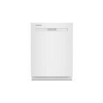 Maytag MDB8959SKW 24" Built-In Fully Integrated Dishwasher with 15 Place Settings, Stainless Steel Tub, 3rd Rack and Dual Power Filtration (White)