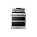 Samsung NE63A6751SS 30" Smart Freestanding Electric Range with 5 Elements, 6.3 cu. ft. Capacity, No Preheat Air Fry, Griddle and Flex Duo Oven (Fingerprint Resistant Stainless Steel)