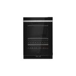 JennAir JUBFR242HM 24" NOIR Under Counter Beverage Center with Dual Temperature Zones, UV-Resistant Thermal Glass, in Black (Right Hinge)