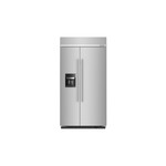 KitchenAid KBSD702MPS 42" Built-in Side-By-Side Refrigerator with 25.1 cu. ft. Capacity, Exterior Ice and Water Dispenser and ExtendFresh Plus Temperature Management System (Stainless Steel with PrintShield Finish)