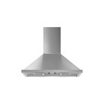 Smeg KPF36UX 36" Portofino Wall Mount Hood with 600 CFM, LED Lighting, 3 Stainless Steel Grease Filters (Stainless Steel)