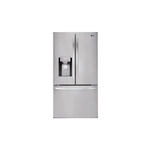 LG LRFS28XBS 36" Smart Standard Depth 3-Door French Door Refrigerator with 28 cu. ft. Capacity, Tall Ice & Water Dispenser, Energy Star (Stainless Steel)