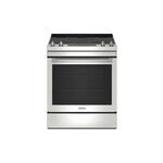 Maytag MES8800PZ 30" Slide-In Electric Range with 5 Elements, 6.4 cu. ft. Capacity, Keep Warm Setting, Hidden Bake Element and Air Fry in Stainless Steel