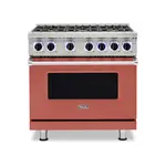 Viking VGR73626BSCLP 7 Series 36" Sealed Burner Gas Range with 6 Burners (Spiced Cider, Liquid Propane)